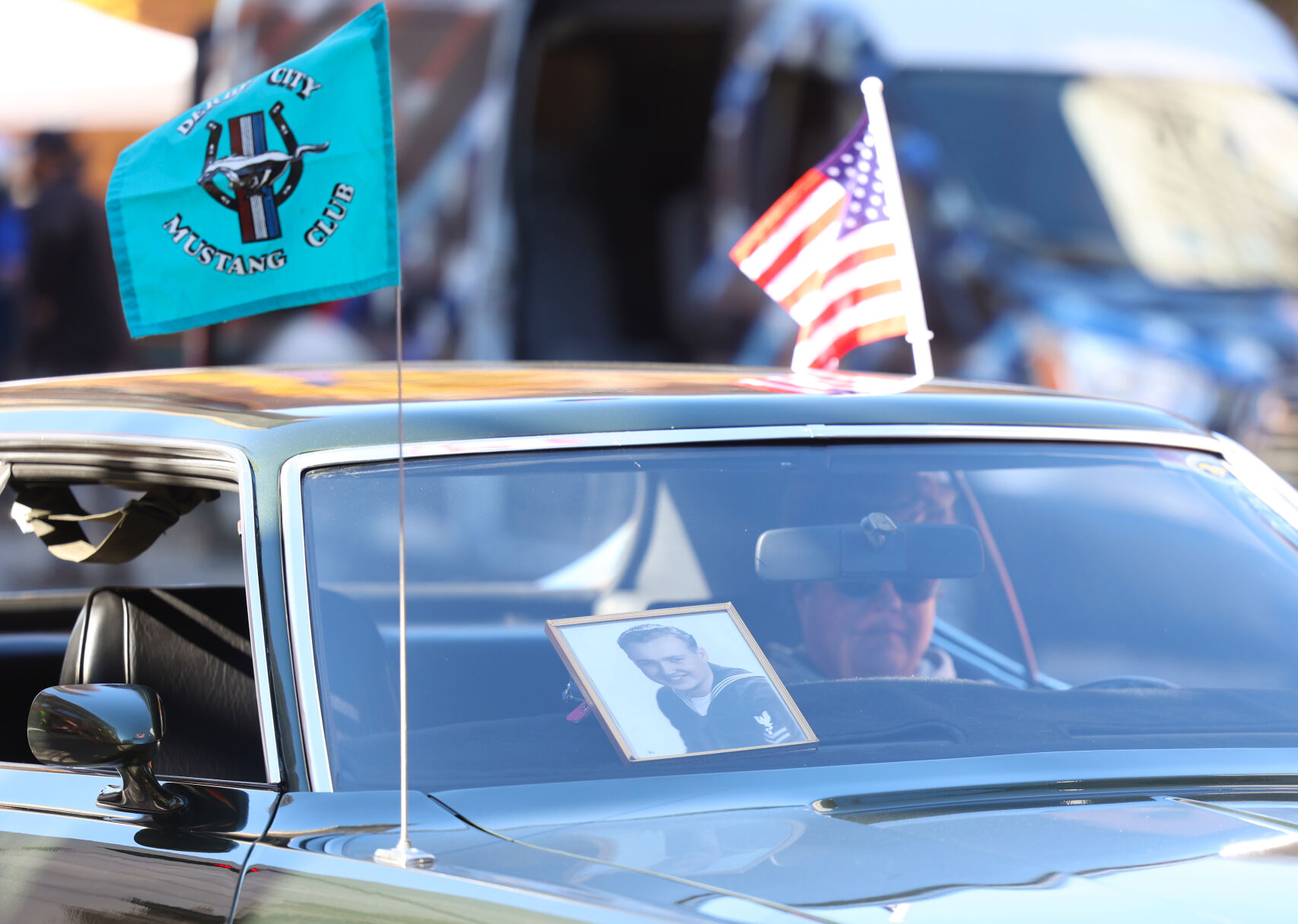 Potrait of veteran during parade.JPG